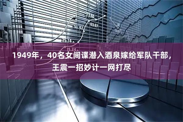 1949年,40名女间谍潜入酒泉嫁给军队干部,王震一招妙计一网打尽